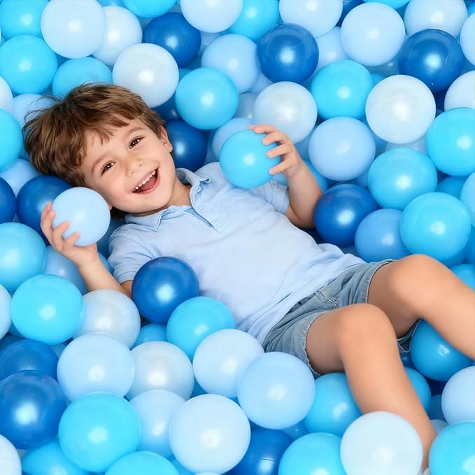 GOGOSO Ball Pits Balls for Toddlers Pack of 50 100 200 Plastics Shape Ball - Image 4