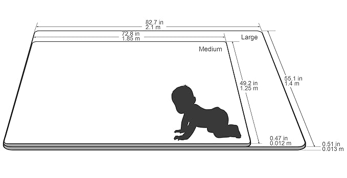 Baby Care Play Mat 73’’ x 49’’ Original One-Piece Reversible Rollable - Image 9