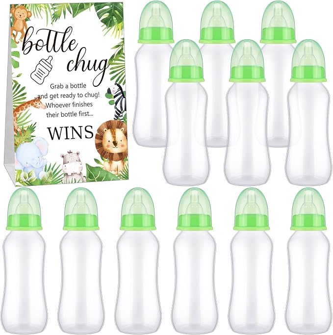 TrelaCo Cool Baby Shower Games Sets 12 Pcs Feeding Bottles by TrelaCo