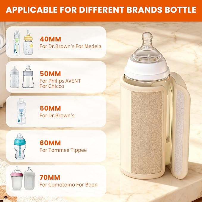 Portable Baby Bottle Warmer Precise Temperature Control via Display Accurate - Image 4