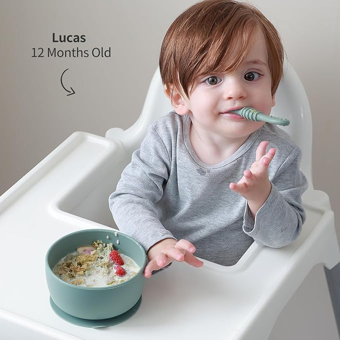 SAMiGO Silicone Baby Bowl and Spoon Set - Image 5