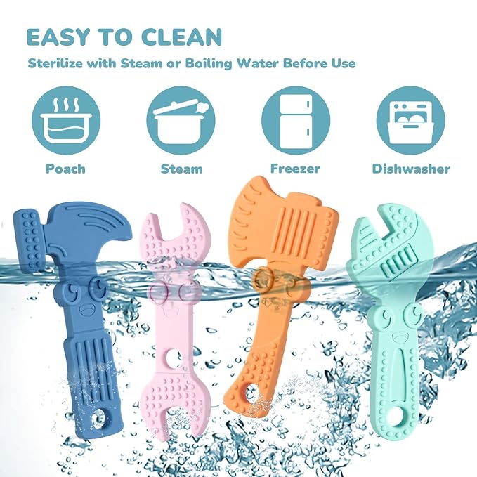 TYRY.HU Baby Teething Toys for Babies, Baby Teether Toys, BPA Free Silicone - Image 4