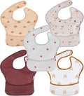 Soarwg Kids Baby Bibs, 5 Pack Waterproof Bibs by SoarwgKids