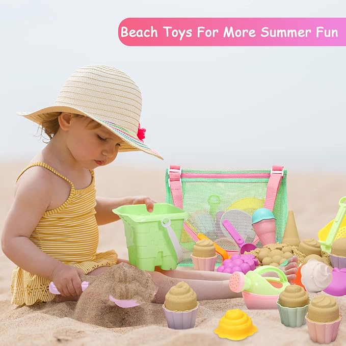 Tagitary Beach Sand Toys for Kids, Beach Toys 23PCS Set - Image 4