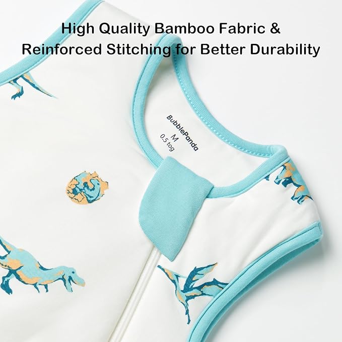 BubblePanda Rayon Made from Bamboo Sleep Sack 6-12 Months 0.5 Tog Soft - Image 5
