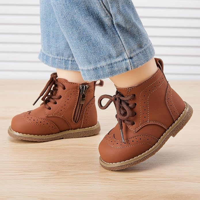 BMCiTYBM Baby Boys Girls Boots Infant Shoes First Walking Booties - Image 3