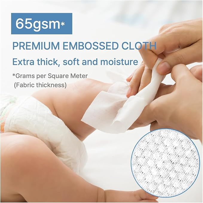 BEBESUP-Korea’s #1 Sensitive Baby Wipes -Hypoallergenic Water-based Unscented - Image 4