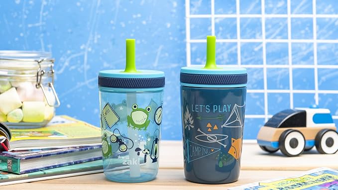 Zak Designs Campout and Camping Kelso Tumbler Set, Leak-Proof Screw-On Lid - Image 11