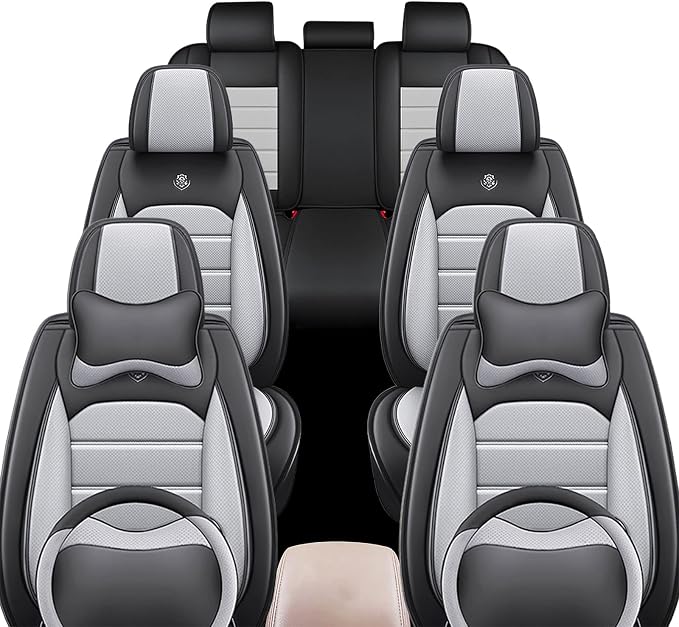 JOJ Fit for Toyota Highlander 2001-2022 Car Seat Covers, 7 Seat Car Seat Cover - Image 2
