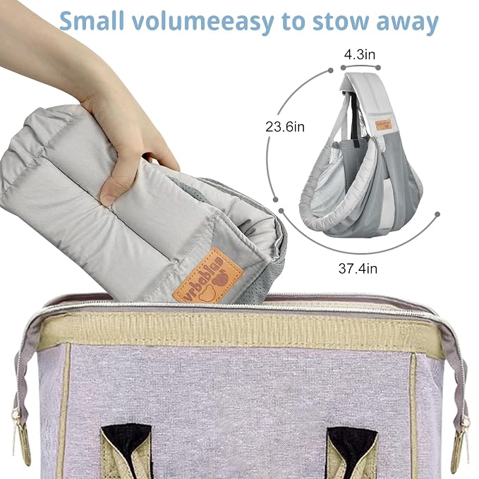 Baby Sling Carrier Newborn, Adjustable Easy Wearing Baby Nursing Warp Sling - Image 8