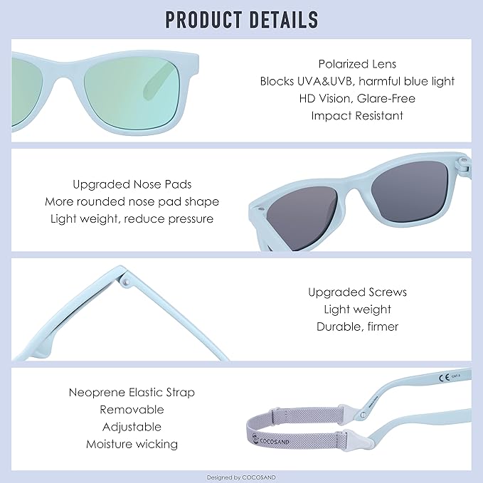 COCOSAND Flexible Baby Sunglasses - Image 4
