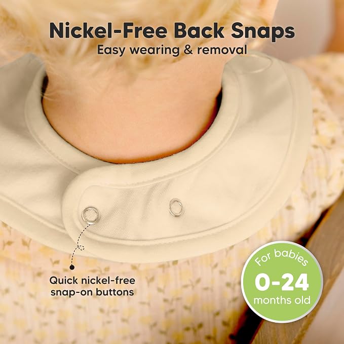 KeaBabies 8-Pack Organic Baby Bibs - Image 6