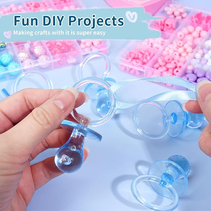 72 Pcs Baby Shower Pacifiers, 2.75’’ Plastic Pacifiers - Image 4