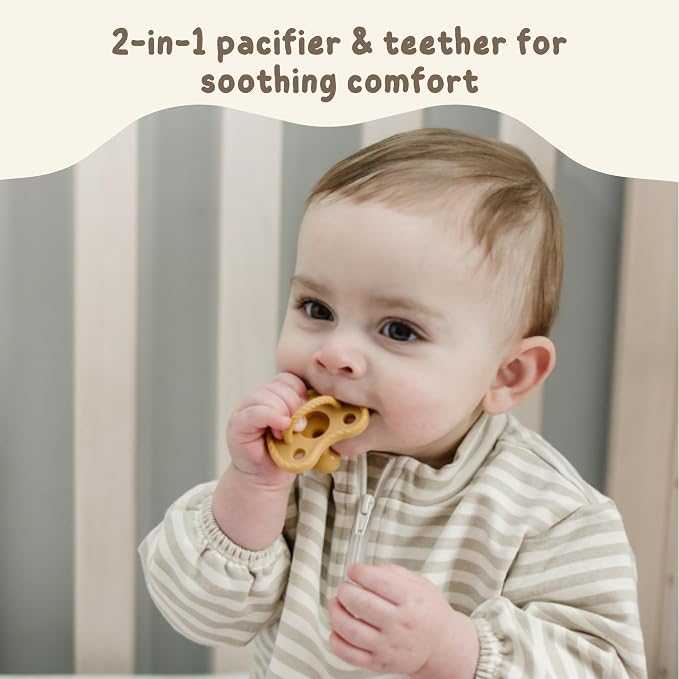 Mila & Lulu Round Silicone Pacifiers – 100% Food-Grade, One-Piece Design - Image 5