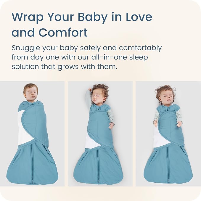 Newborns Swaddle Sleep Sack 0–3 Months, 1.0 TOG Baby Blanket - Image 4