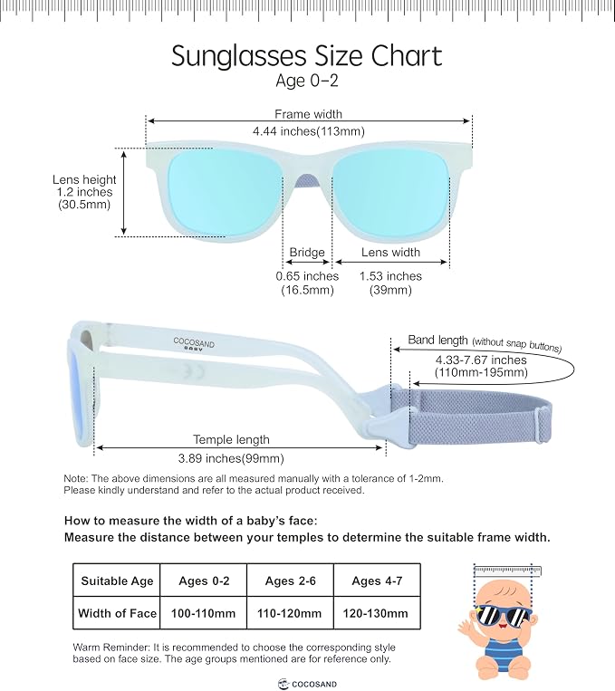 COCOSAND Flexible Baby Sunglasses - Image 5