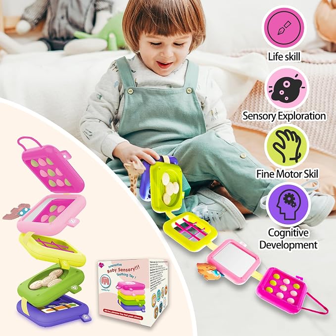 weirtoya Busy Board for 1 Year Old, Toddler Travel Toys for Toddler 1-3 - Image 3