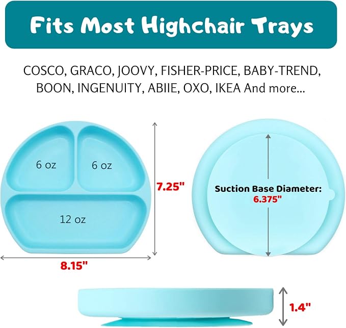 Silikong Suction Plate for Toddlers | BPA Free, 100% Food-Grade Silicone | - Image 5