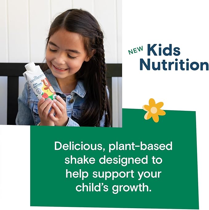 KATE FARMS Organic Kids Nutrition Vanilla Shake, 8g Protein, 27 Vitamins and - Image 4