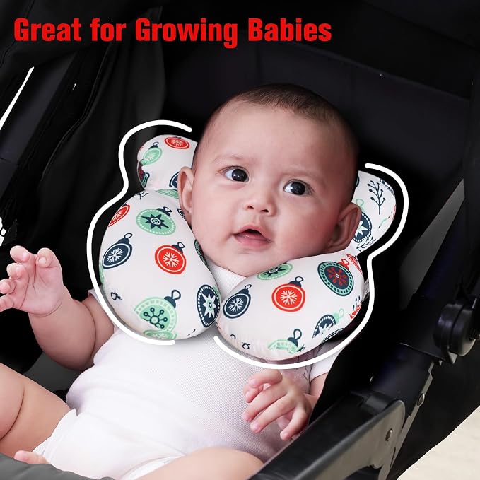 KAKIBLIN Baby Travel Pillow for Head and Neck, Upgraded Head Support Pillow - Image 4