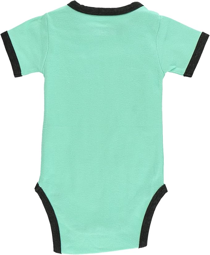 Lazy One Cute Unisex Baby Bodysuit, Cute Animal Designs, 6-18 Months - Image 2