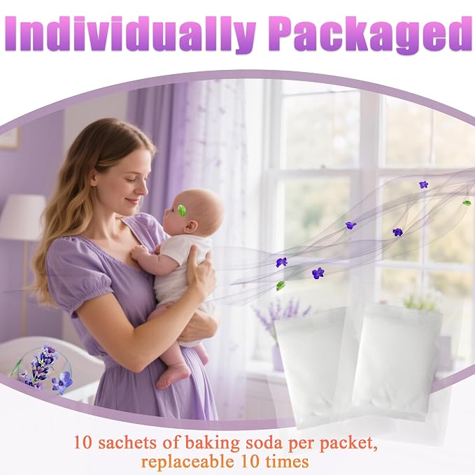 10PCS Lavender Scented Baking Soda Refills - Image 6