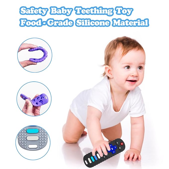 Baby Teething Toys, Food Grade Silicone Teether - Image 3