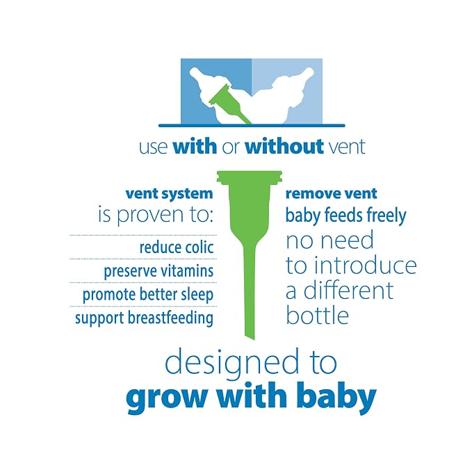 Dr. Brown's Natural Flow Anti-Colic Options+ Narrow Baby Bottles 4 oz/120 mL - Image 2