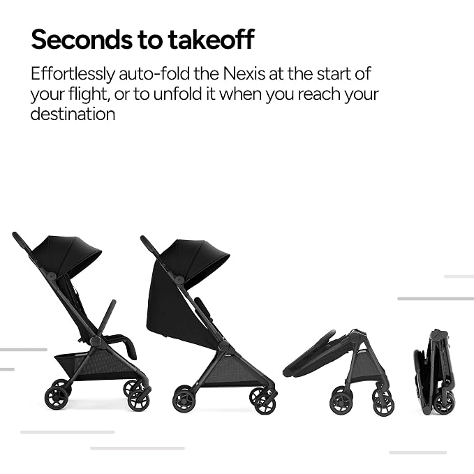 Mompush Nexis Carbon Travel Stroller, Ultra-Lightweight 11.5 lbs, Compact & - Image 8