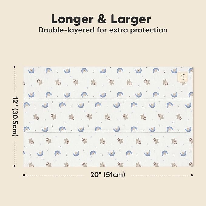 Organic Burp Cloths Baby Boy, Girl - Image 3