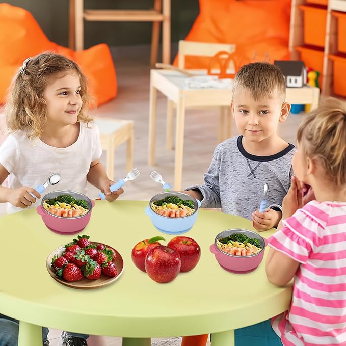 2 Pack Stainless Steel Baby Bowls - Image 7