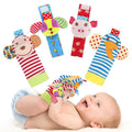 Soft Baby Rattle Toys Foot Finder Socks Wrists Rattles, Ankle Leg Hand Arm by BLOOBLOOMAX