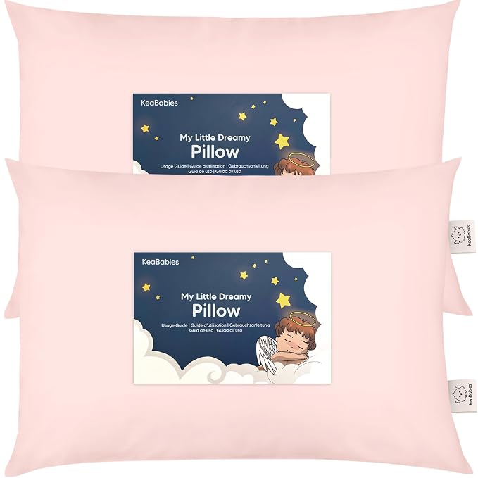 KeaBabies 2-Pack Toddler Pillow 14x20 by KeaBabies