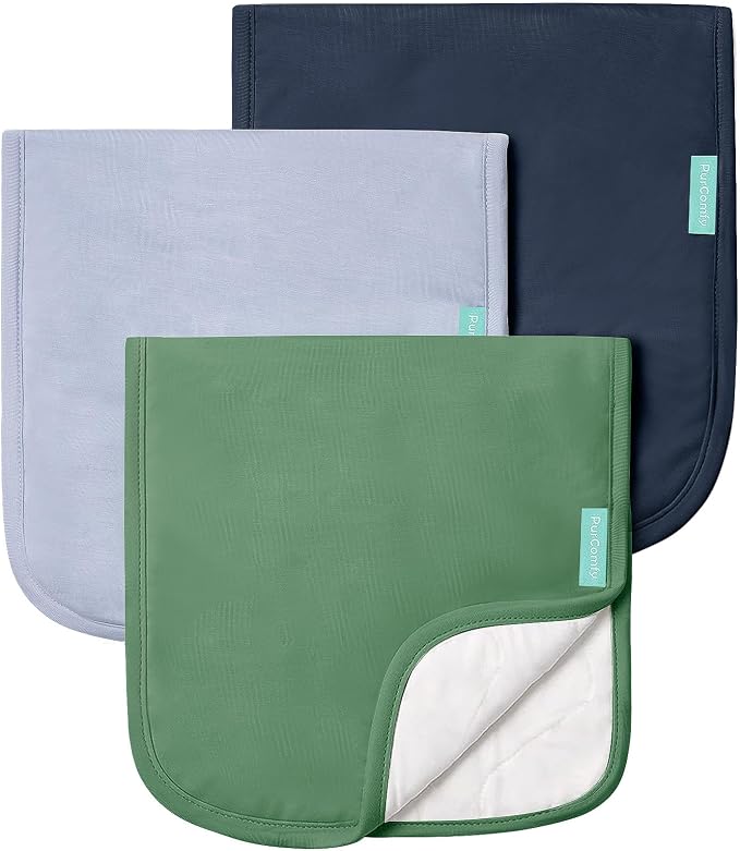 PurComfy Supersoft Burp Cloths, Premium Bamboo Viscose Baby Burp Cloths by PurComfy