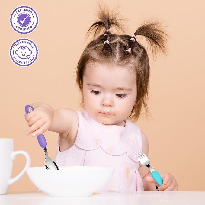 Lehoo Castle 6 Pieces Toddler Utensils, Kids Silverware - Image 7