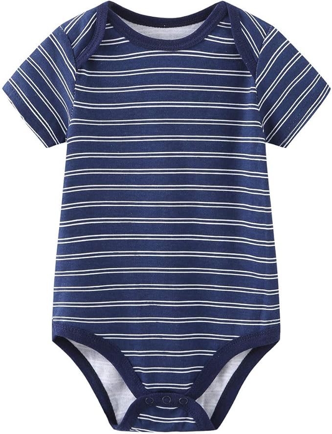 Kiddiezoom Newborn Baby Unisex Cotton One-Piece Bodysuits Baby Gift 5-Pack Baby - Image 2