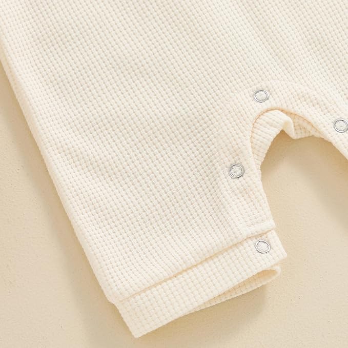 Kuriozud Newborn Infant Unisex Baby Boy Girl Clothes Button Romper Jumpsuit - Image 6