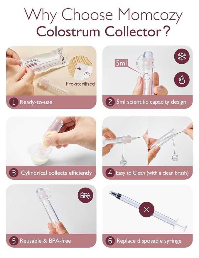 Momcozy Colostrum Collector Reusable Breast Milk Collector - Image 5