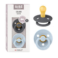 BIBS Pacifiers Colour Collection | Natural Rubber Baby Pacifier | Set of 2 by BIBS