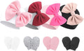 BQUBO Newborn Baby Hats Mittens Set Hospital Hat Beanie Infant Bow Hats Baby by DRESHOW