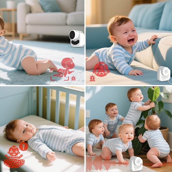 Baby Monitor with Camera and Audio, 2.8" Video Baby Monitor with Secure - Image 9