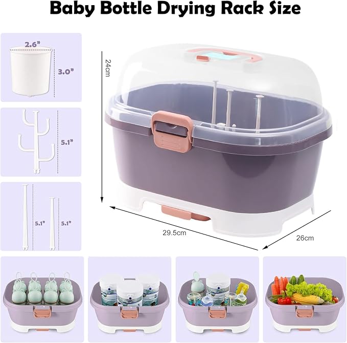 Baby Bottle Organizer for Storage, Baby Bottle Storage Large Capacity - Image 3