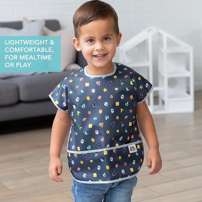 Bumkins Bibs - Toddler Bibs, Waterproof, Large - Image 4