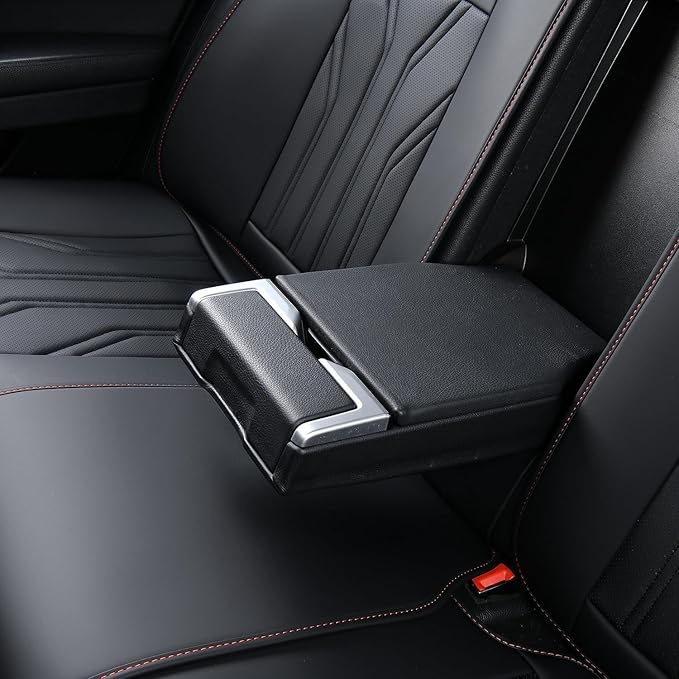 FLORICH Rear Seat Covers Leather Car Seat Covers Waterproof Back Seat Cover - Image 5