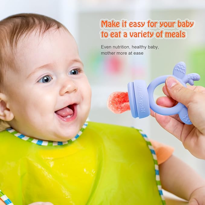 Baby Solids/Frozen Fruit Feeder Pacifier, Infant Teether Toy 4M+, BPA-Free - Image 7