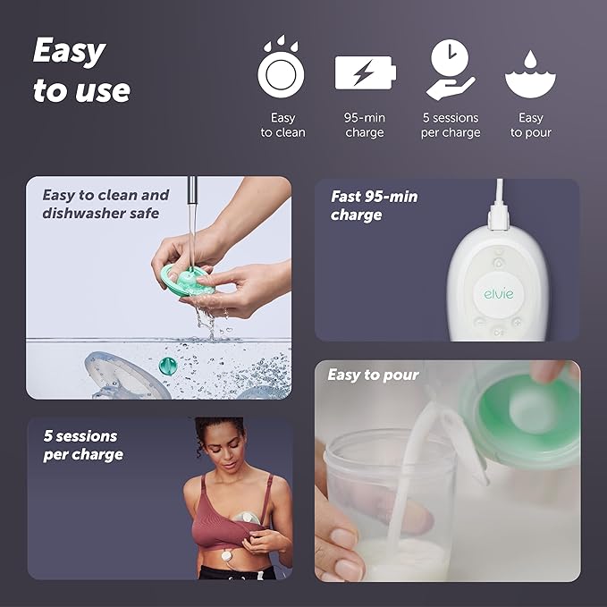 Elvie Stride Hospital-Grade, App-Controlled Breast Pump - Image 5