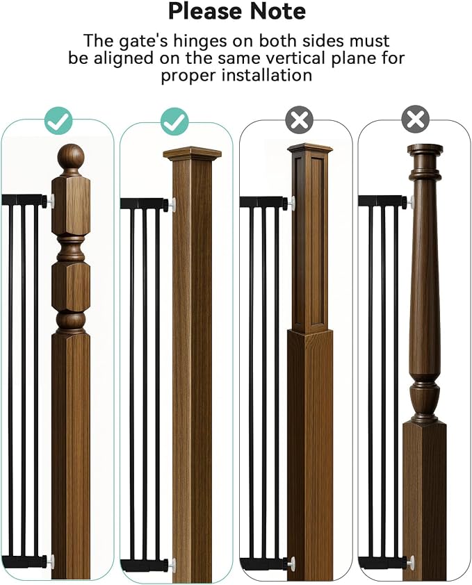 COMOMY 42" Extra Tall Baby Gate - Image 7