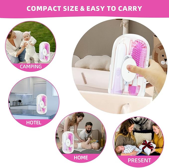 Electric Bottle Brush Set with Silicone Pacifier/Straw Brush and Mixing Head - Image 9