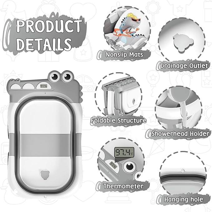 MoreFeel Collapsible Baby Bathtub - Image 2