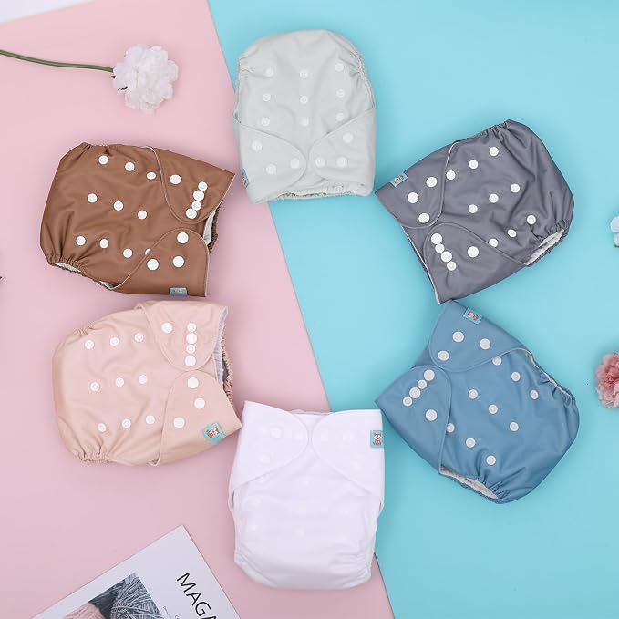 ALVABABY Baby Cloth Diaper 6 Pack - Image 7